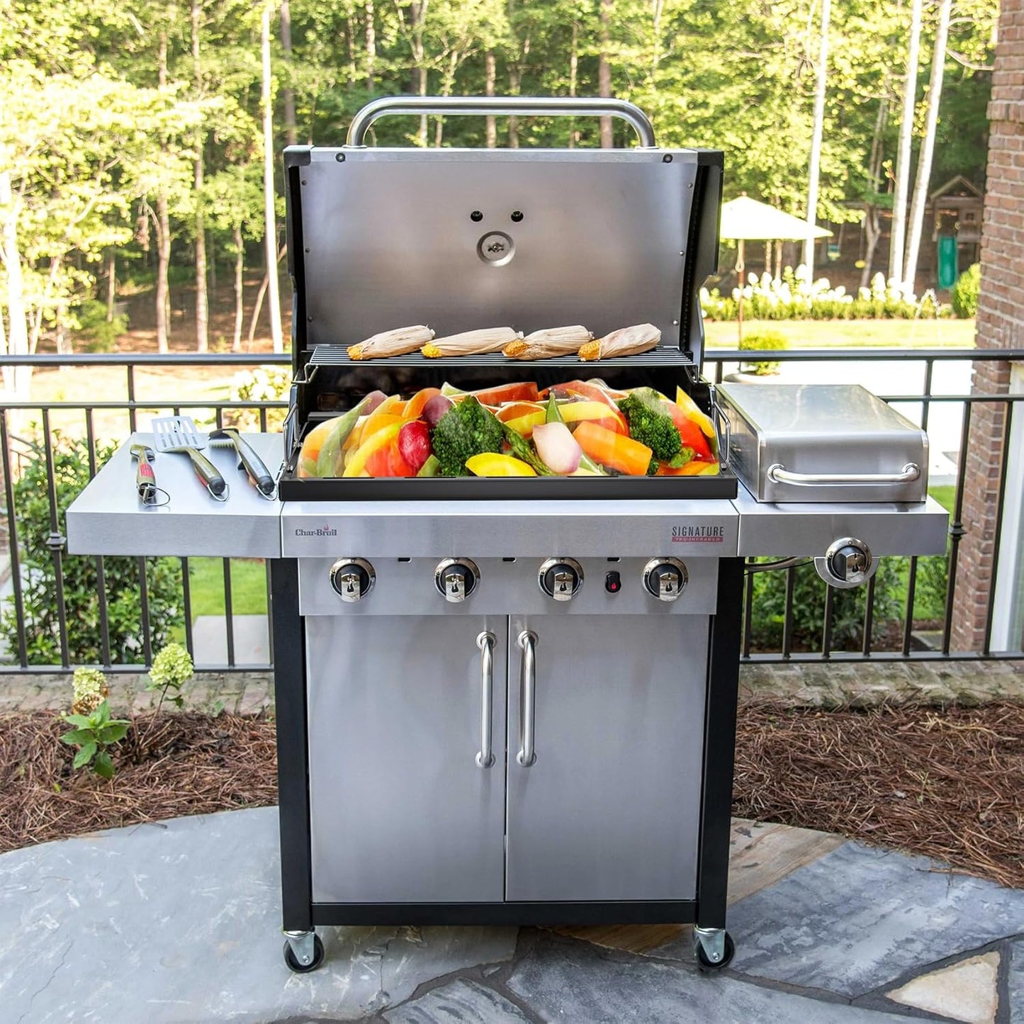 Griddle Inserts for Charbroil Performance TRU-Infrared 450 3-Burner 463371719 463370719 463371116 463280019 Gas Grills, Griddle Top Replacement Parts for Charbroil Performance 4 Burner Grill