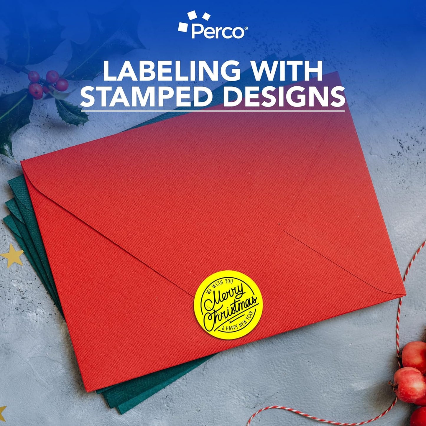 Perco Fluorescent Yellow 3-Inch Round Sticker Labels with Easy Peel Perforation - 500 Labels per Roll - Strong Adhesion, Vibrant Colors for Organizing, Crafting & More - Made in USA