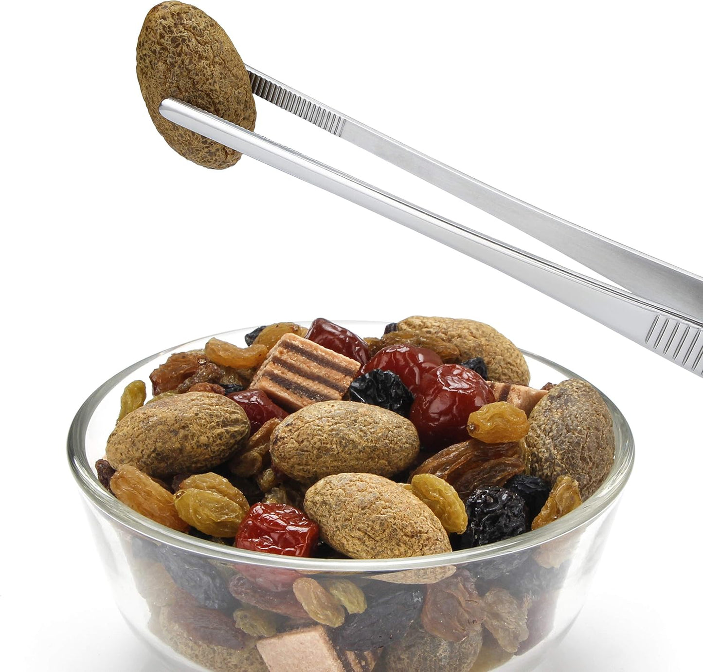 Set of 3 Kitchen Tweezers Fine Tweezer Tongs, MSY BIGSUNNY Stainless Steel Food Tweezers, Precision Serrated Tips Food Tongs (8.5" 10" and 12")