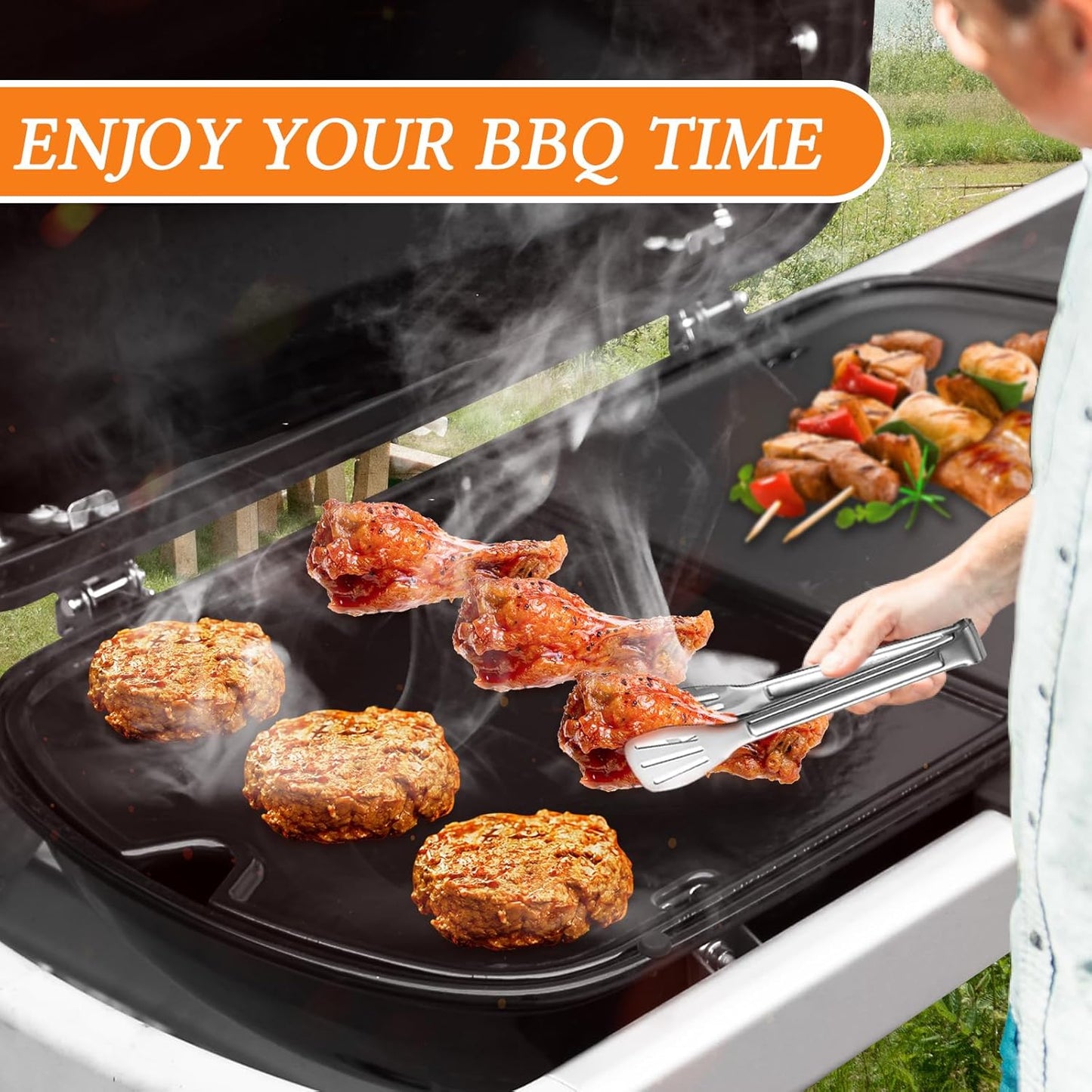 Uniflasy Enamels Griddle for Weber Traveler Portable Gas Grill, fits Weber 9010001 Traveler Portable Gas Grill, Cooking Griddle