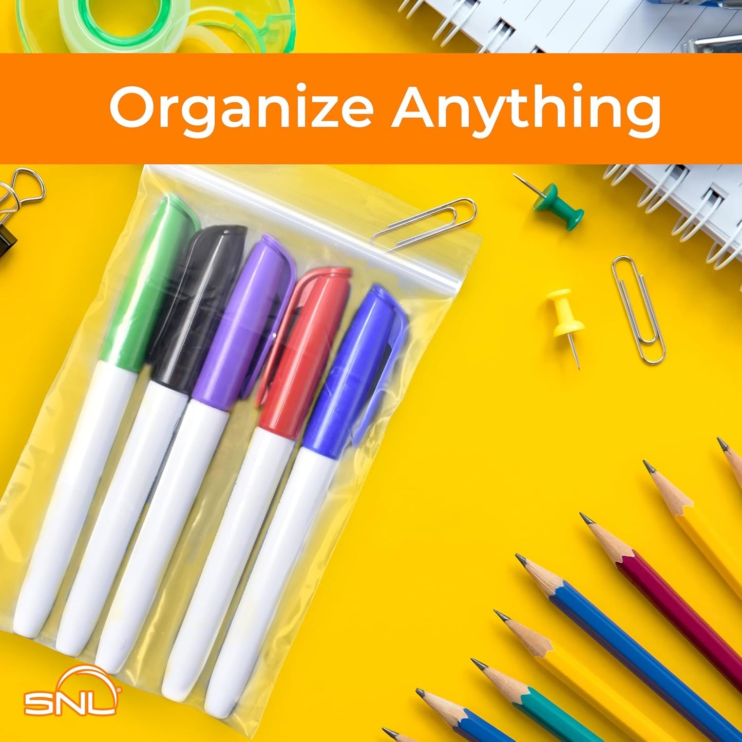 SNL | 4" X 6" - 2 MIL - 1,000 Bags | Medium | Strong | Zipper Lock Reclosable, Clear, Disposable, Plastic Bags, For Food and Storage