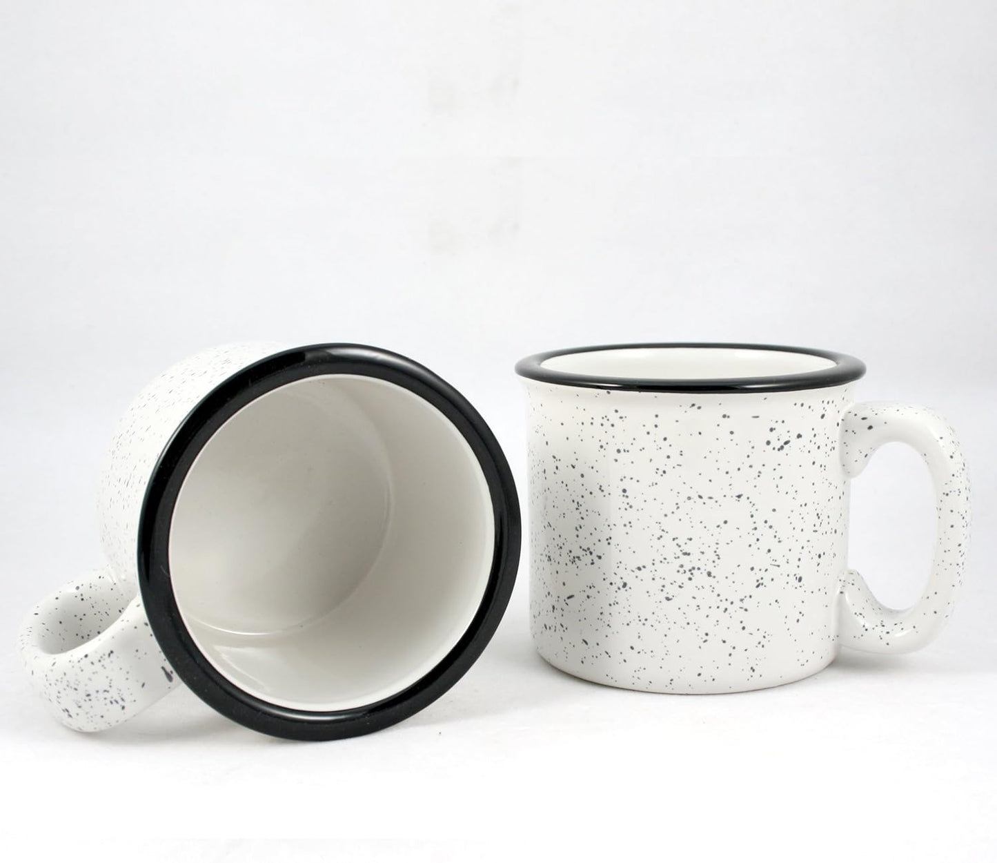 Ceramic Campfire Mug, 15oz - Set of 4 (White)