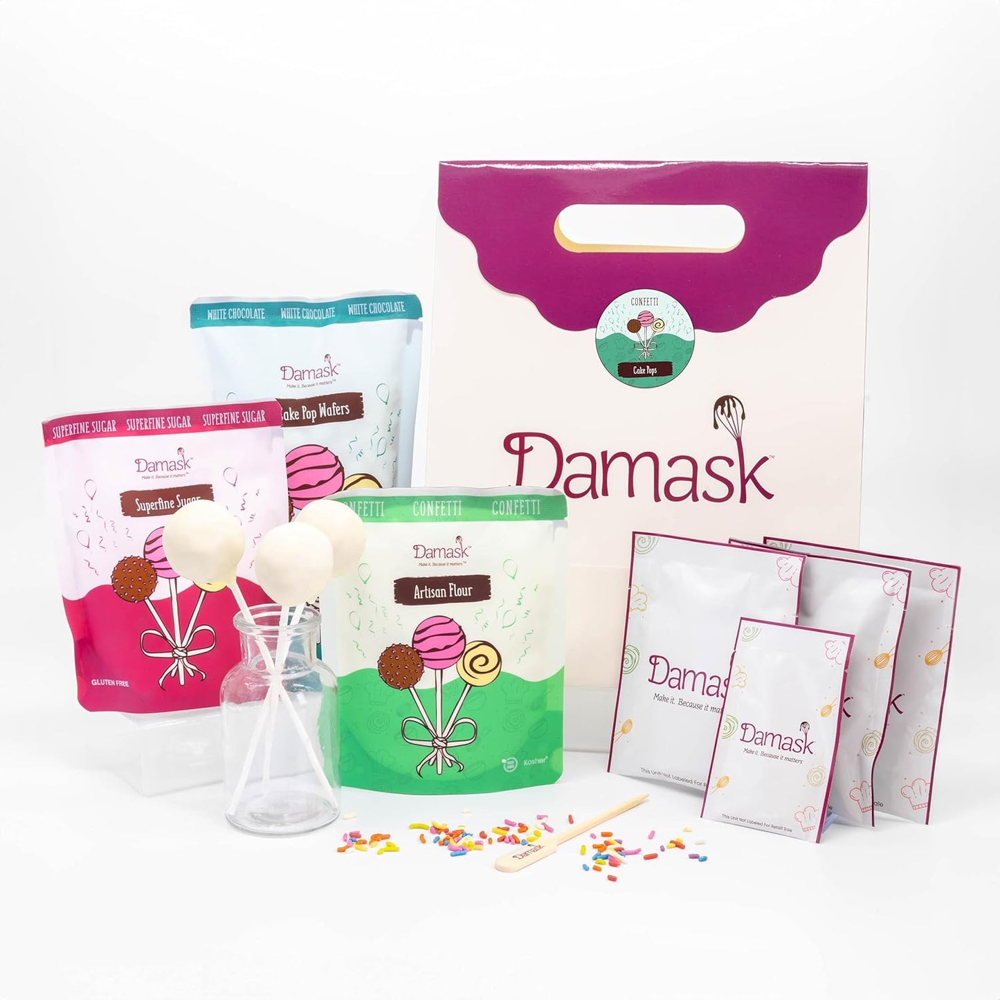 Classic Confetti Cake Pop Kit - White Chocolate Coating