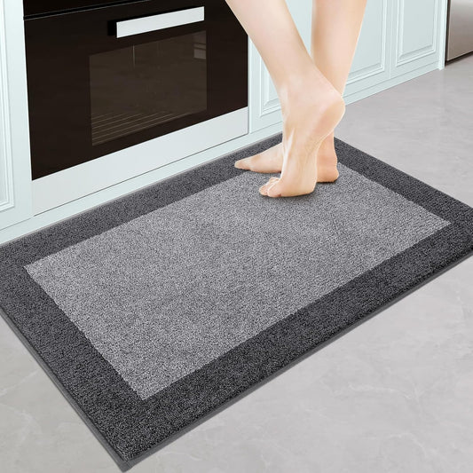 Machine Washable Kitchen Rug 24" x 36", Non Slip Kitchen Mat for Floor, Absorbent Entrance Throw Rug for Bedroom, Hallway, Bathroom, Door