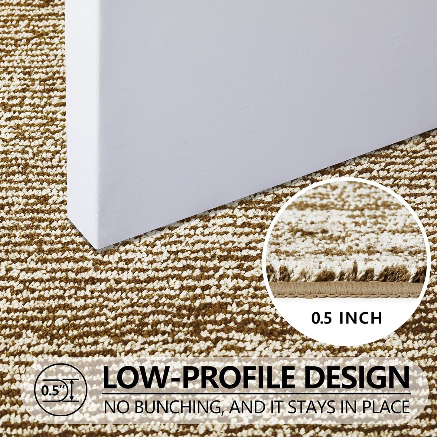 REFETONE Indoor Doormat, Front Door Mat 24"x36" Absorbent Rubber Backing Non Slip Back Door Mats, Washable Low-Profile Inside Floor Mat Door Rugs for Entryway, Resist Dirt Mud Mat for Dogs, Coffee