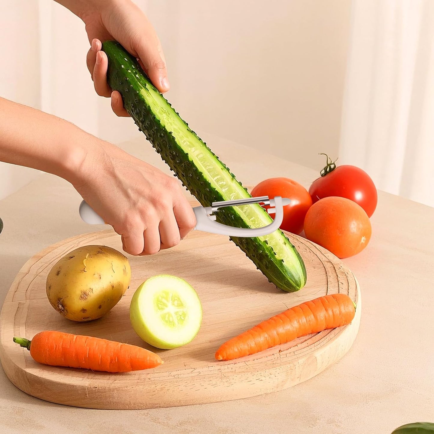 Li&Zhao Vegetable Peelers - Potato Peelers Fruit Peeler Veggie Peeler Carrot Peeler Apple Peeler Garlic Peeler kitchen tools Corn Peeler (2 Blades)