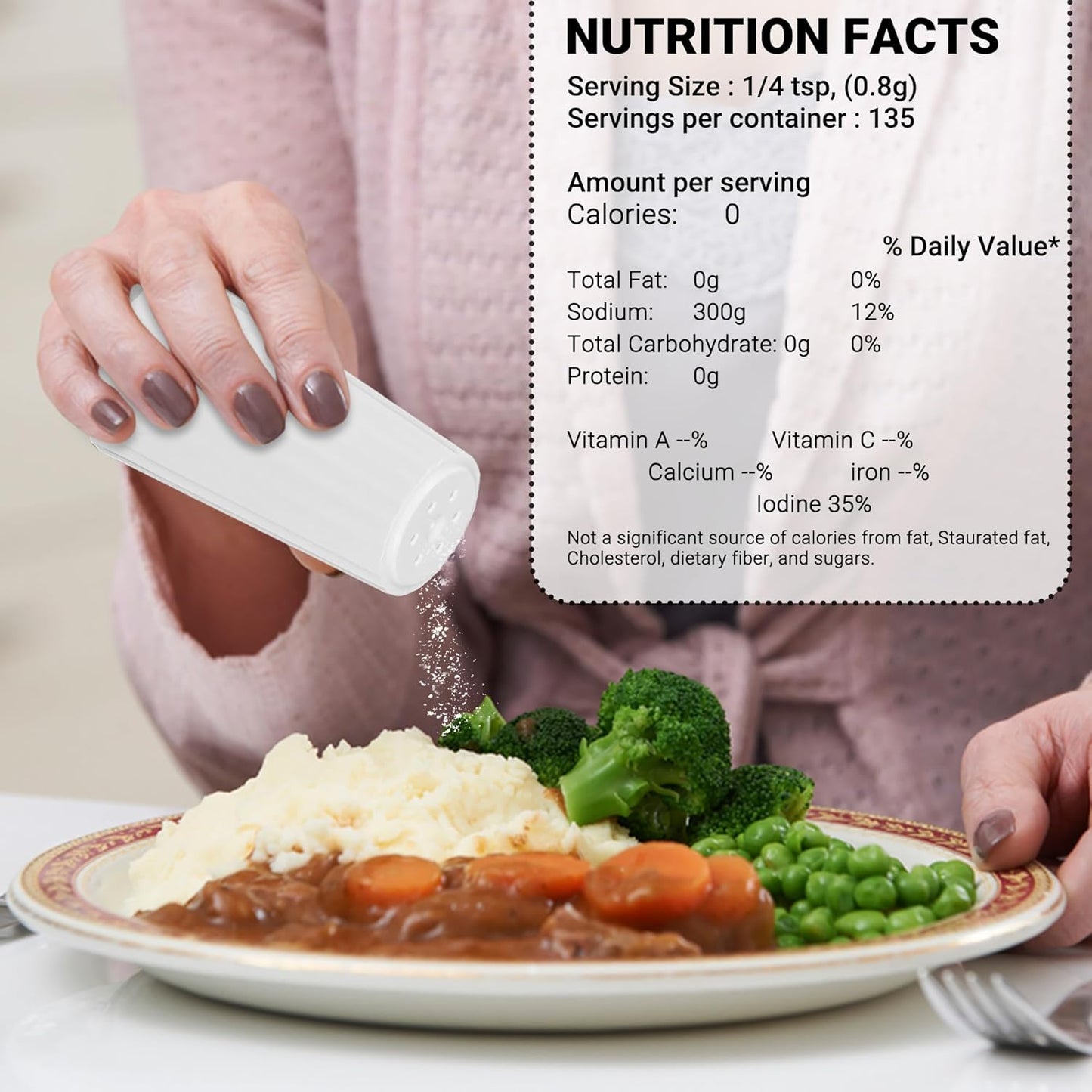 Disposable Salt and Pepper Shakers by Global Basics - Plastic Shaker Sets for Parties, Restaurants, Picnics, Cookouts - Prefilled Salt and Pepper Shakers with 4oz. Salt, 1.5oz. Pepper - 12-Pack