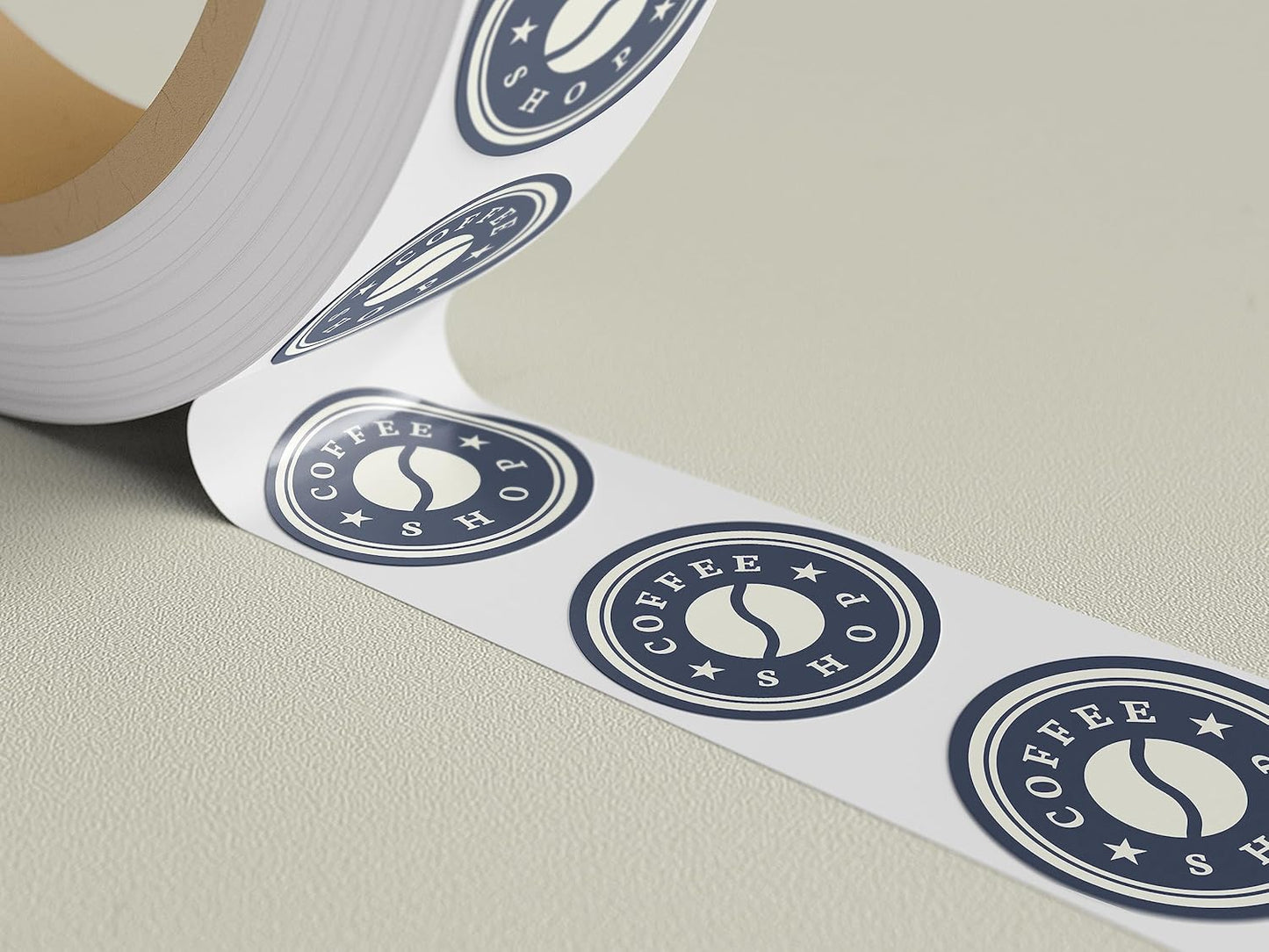 Custom Stickers Label Rolls, Build Your Own Stickers/Labels Any Design Premium Gloss BOPP Custom Sticker, Personalized Stickers for Business Logo, Custom Printed Sticker Labels 50+