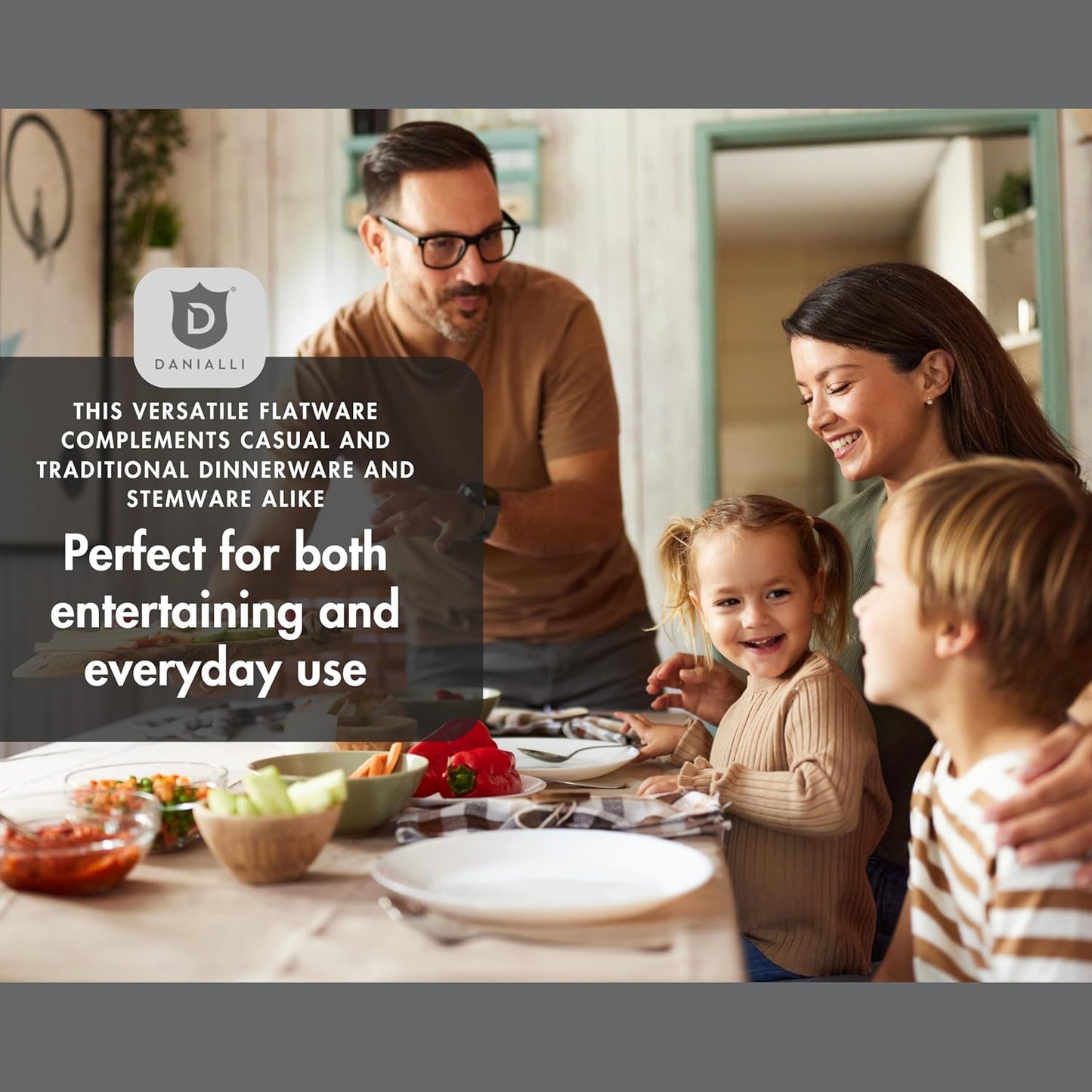 Silverware Set for 8 – 18/10 Stainless Steel Flatware, Mirror Polished, Dishwasher Safe, Heavy-Duty, Rust Resistant, Elegant Tableware (40-Piece Set, Fidenza)