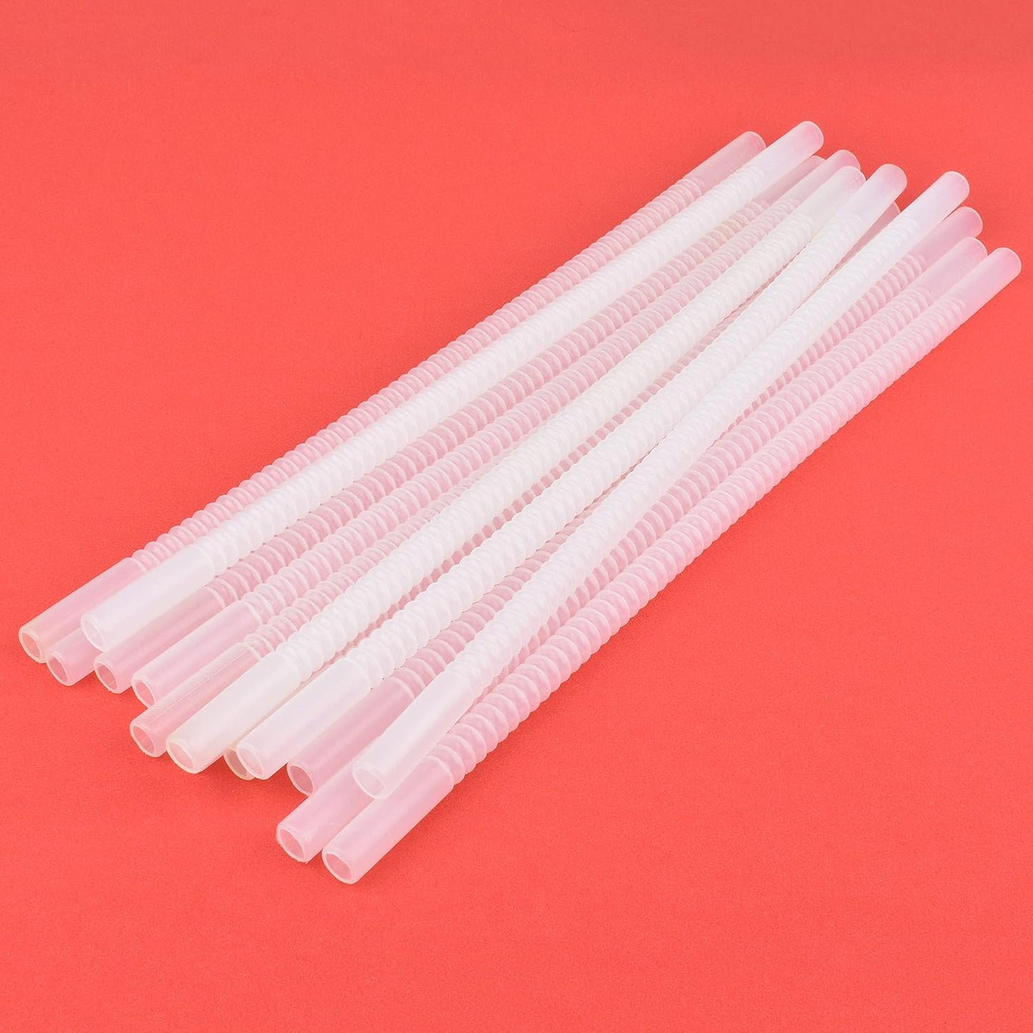 Bendable Straws - 11 inch Long Flexible Straws - Bendy Drinking Straw Reusable - 14 Pack