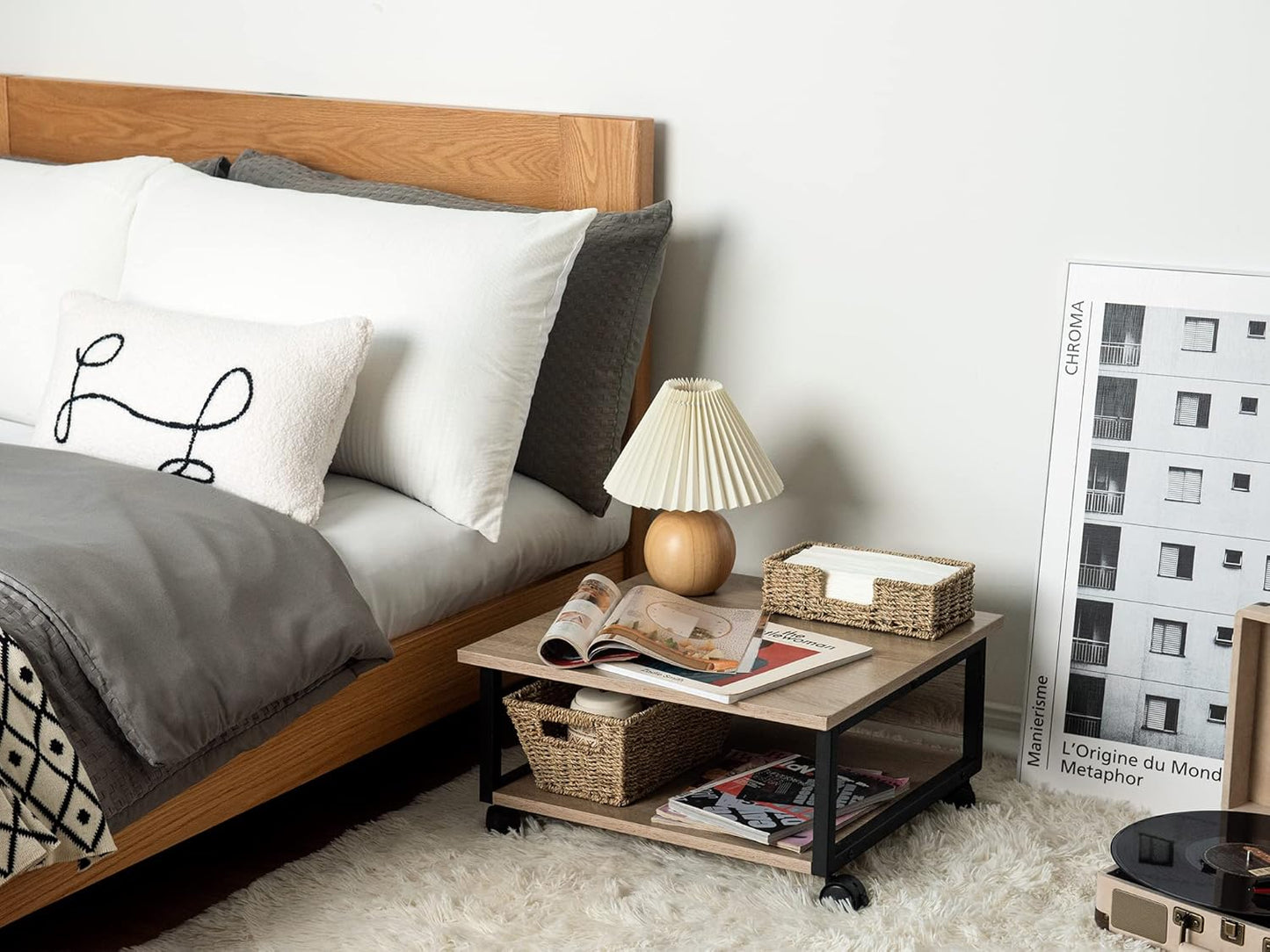 StorageWorks Napkin Holder for Bathroom, Wicker Napkin Baskets for Bathroom, Seagrass Guest Towel Holder, 9 ¾"L x 5"W x 2 ¾"H, 1 Pack