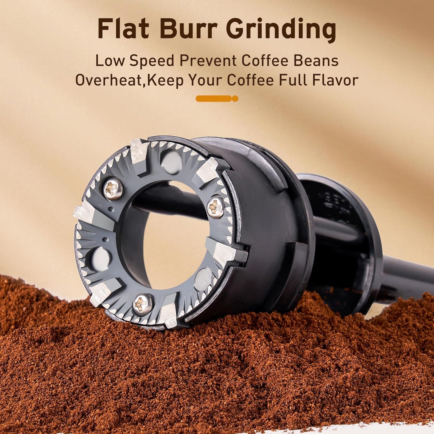 Coffee Grinder Electric Burr Coffee Bean Grinder for 2-12 Cups, Adjustable Burr Mill for 14 Grinding Settings, Stainless Steel