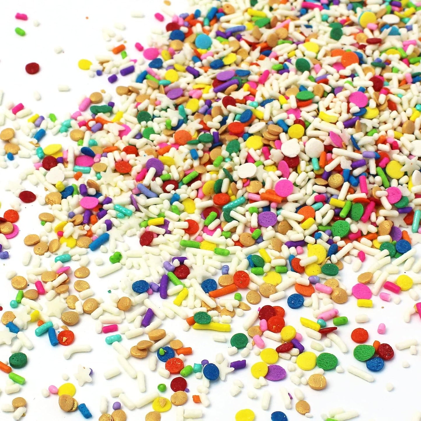 Sprinkle Pop Birthday Present Sprinkle Mix| Rainbow Confetti Sprinkles| Colorful Birthday Confetti Sprinkles Made in USA for Decorating Cake Cupcakes Cookies Donuts Cookies Milkshakes Ice Cream, 2oz