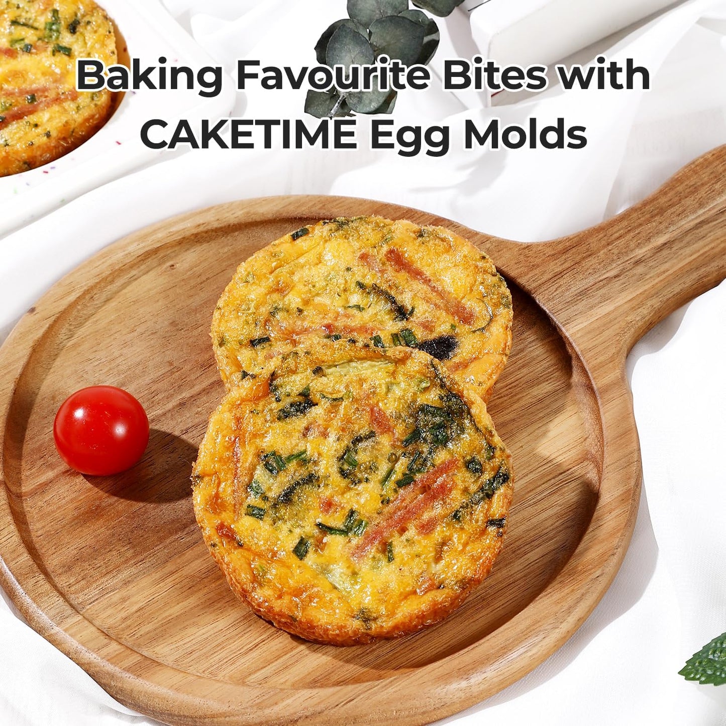 Muffin Top Pan Non Stick, 4 Inch Metal Frame Round Silicone Egg Baking Pan for Oven English Muffins, Whoopie Pies, Corn Bread, Egg Bites, Breakfast Sandwiches Tarts 3 Pack Confetti