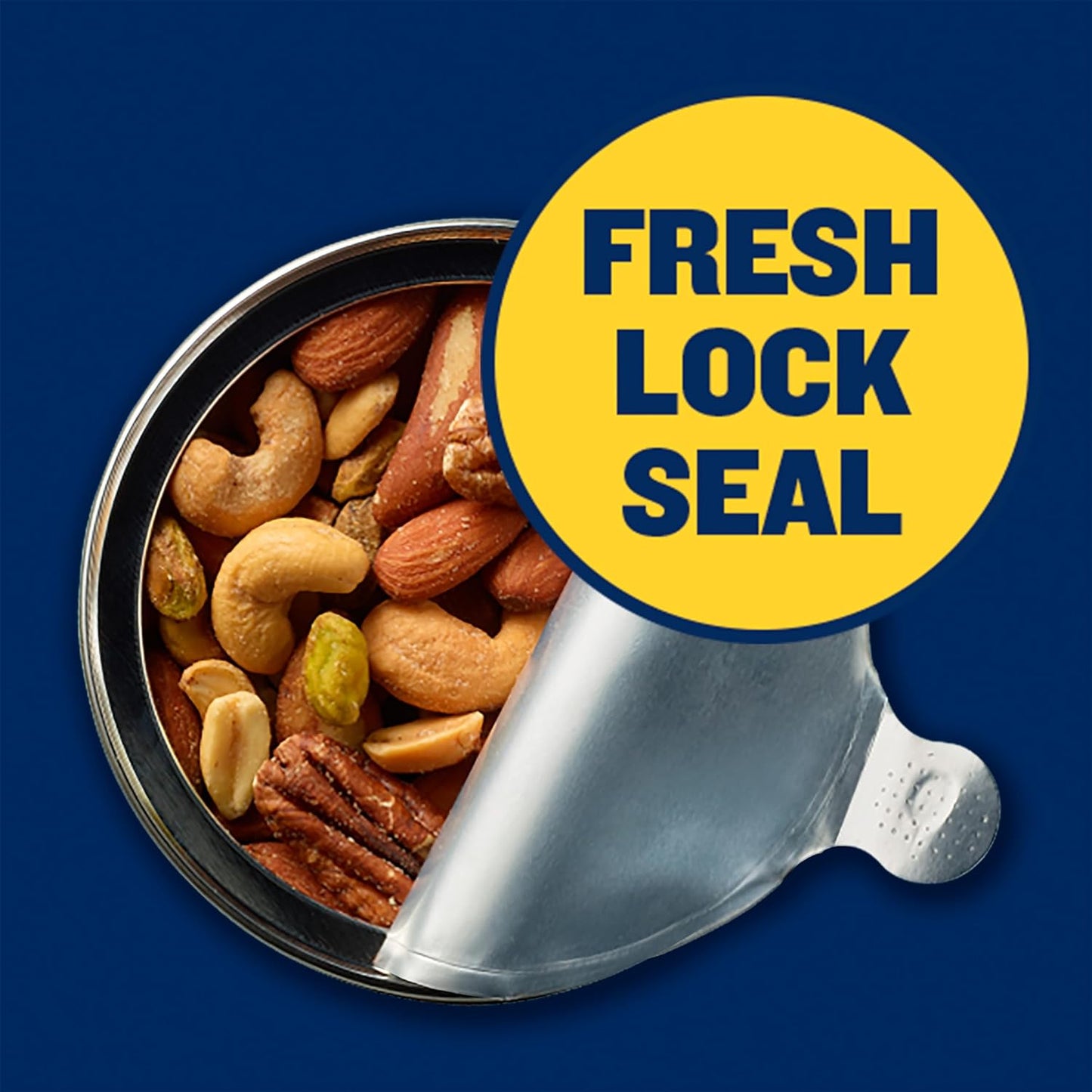 PLANTERS Pistachio Nuts Lovers Nut Mix with Pistachios no shell, Almonds & Cashews, Party Snacks, Plant-Based Protein, After School Snack, Bulk Nuts, Kosher 1lb 2.5oz