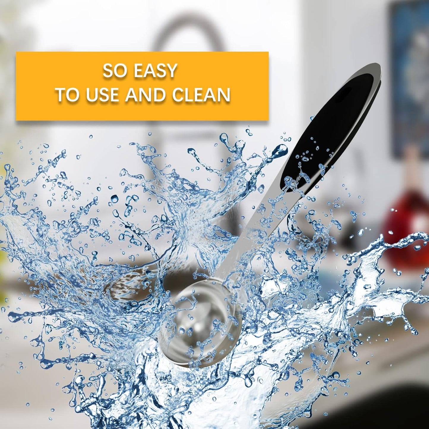 4PCS 1 Tsp(1/3tbsp, 1/6oz, 5ml) Single Measuring Spoon with Black Silicone Grip, Stainless Steel Individual Measure Scoop Only