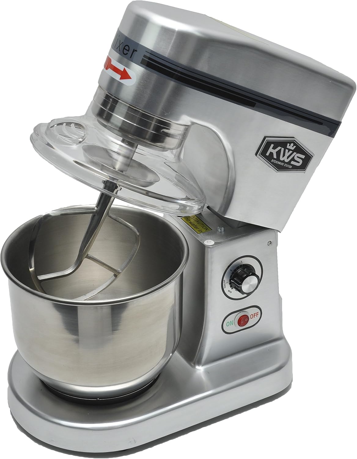 KWS M-B7 Commercial 620W Stand Mixer, 7 Quarts Heavy-Duty for Restaurant/Bakery/Tea Shop/Coffee Shop
