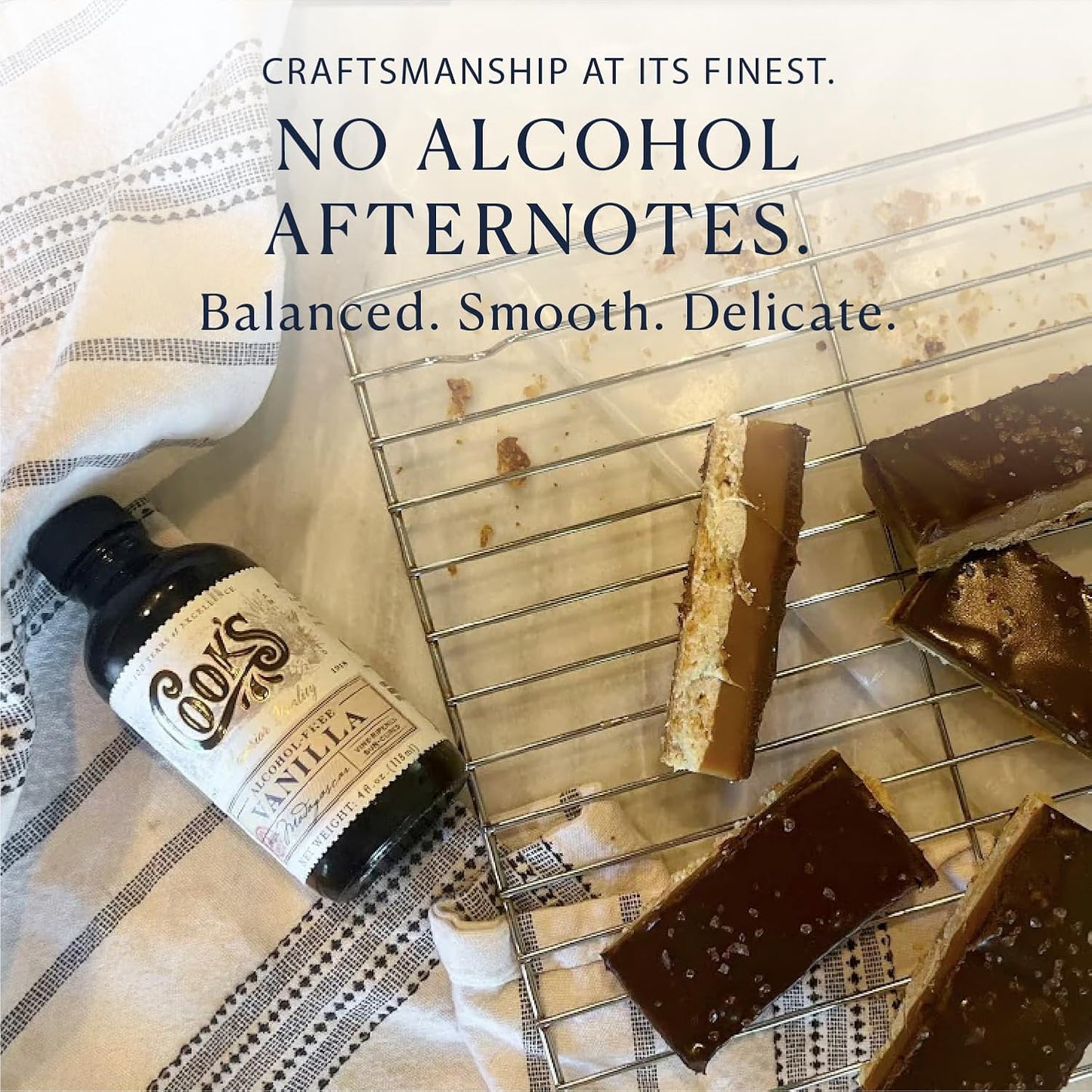 Cook's, Alcohol Free Pure Vanilla, for Cooking, Baking, Desserts, Madagascar Pure Vanilla, 4oz