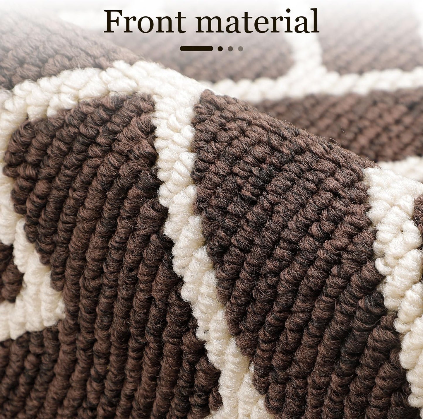 hicorfe Kitchen Rugs and Mats,Kitchen Mats for Floor,24"x35" Non Slip Runner Rug,Absorbent Resist Dirt Comfort Standing Mat Machine Washable for Entryway,Hallway,Front of Sink(Dark Brown)