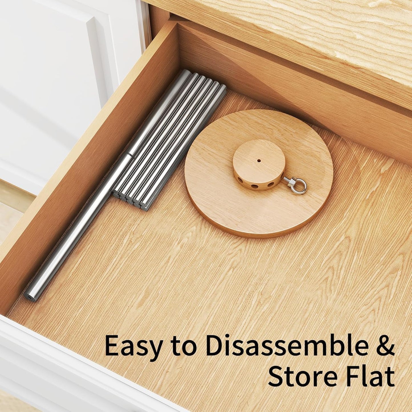 Pasta Drying Rack, Adjustable 304 Stainless Steels Pasta Rack with Handle, Detachable Stand Noodles Drying Hanger for Homemade Fresh Spaghetti, Tagliatelle, Fettuccine