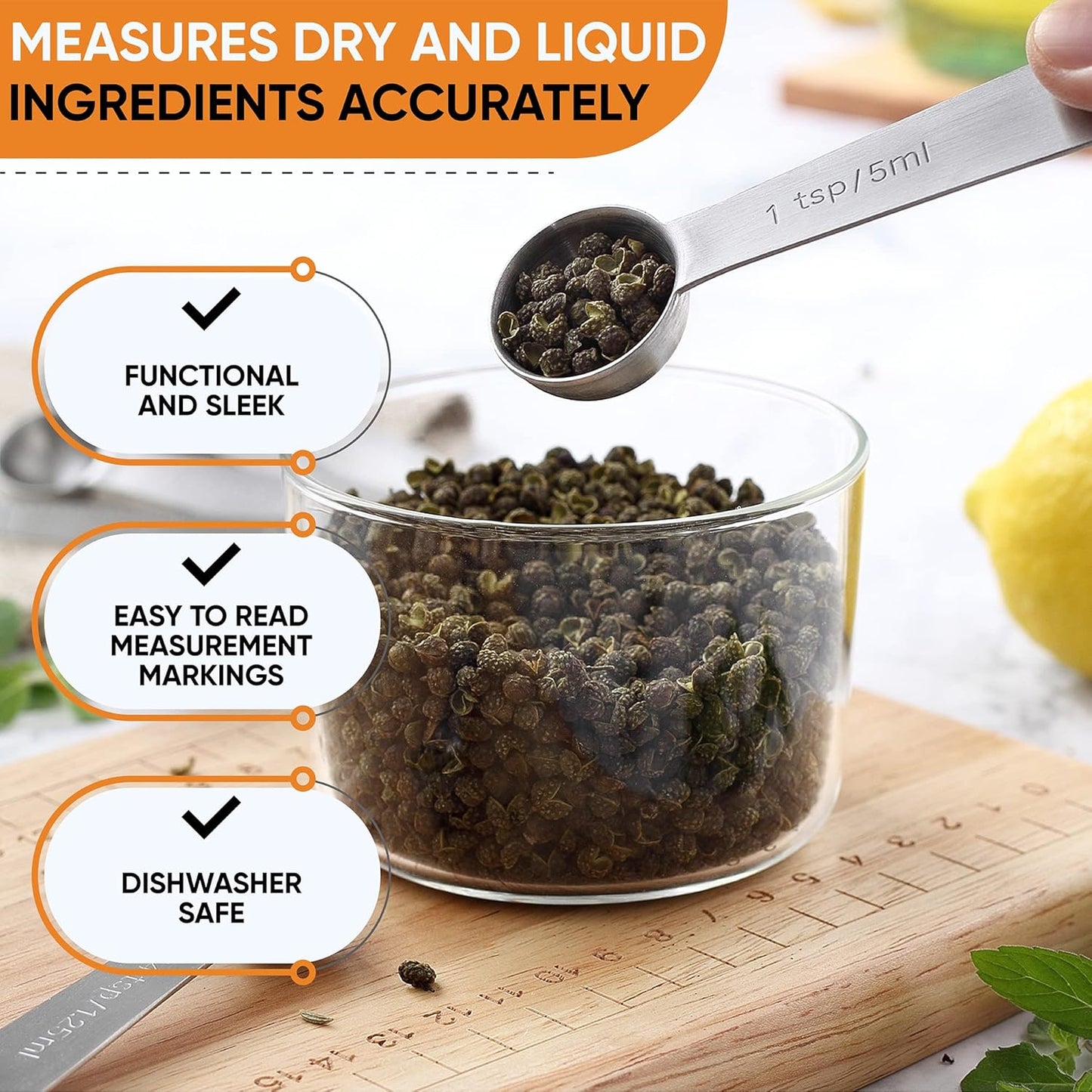 Spring Chef Stainless Steel Measuring Cups and Spoons Set of 15 with Leveler - Kitchen Metric Metal Measuring Spoons and Cups Set for Dry & Liquid Ingredients - Perfect for Cooking & Baking