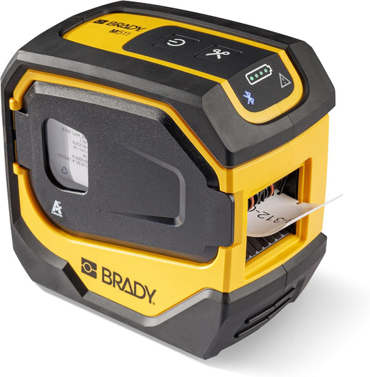 Brady M511 Portable Wireless Industrial Label Printer, Bluetooth Compatible, Li-ion Battery, Military-Grade Shock Resistance, Works with Android and iPhones