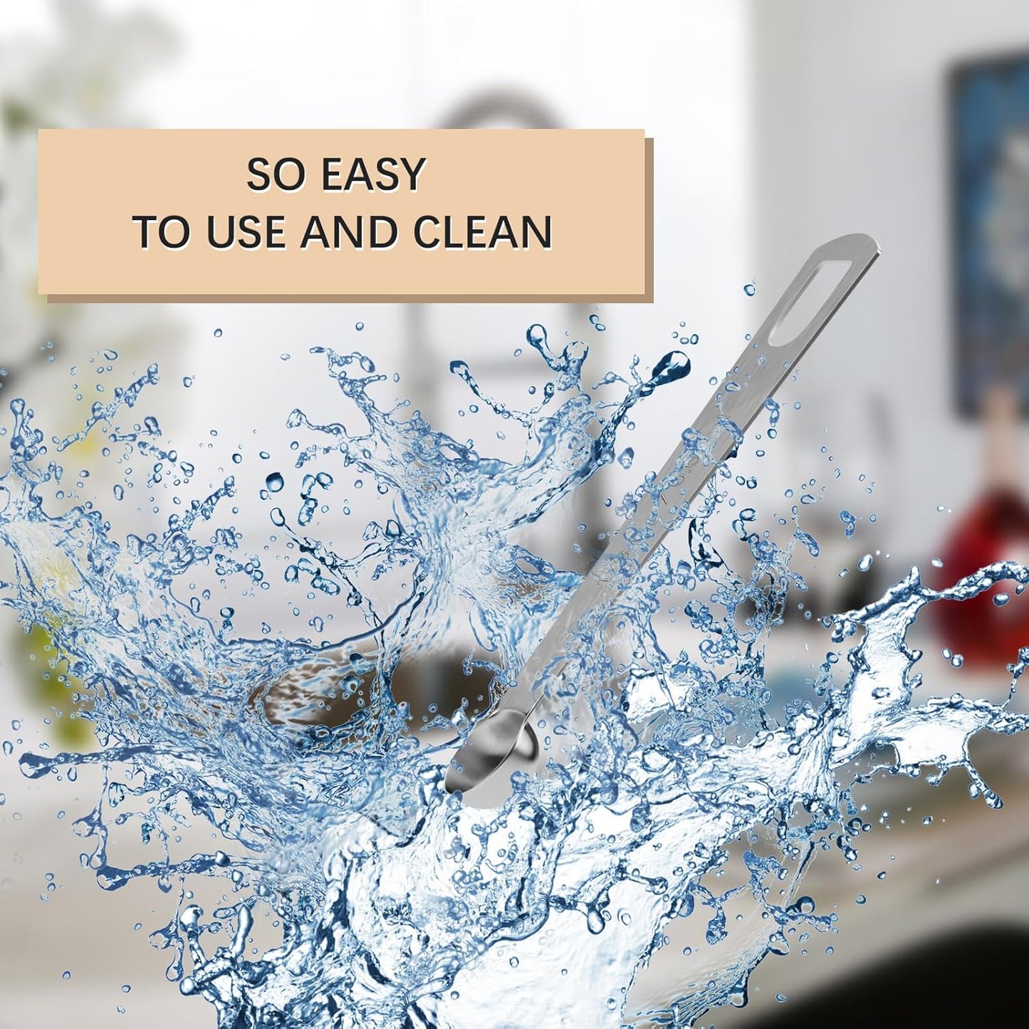 1PCS 1/8tsp (0.63ml) Single Measuring Spoon, Stainless Steel Individual Teaspoons Only