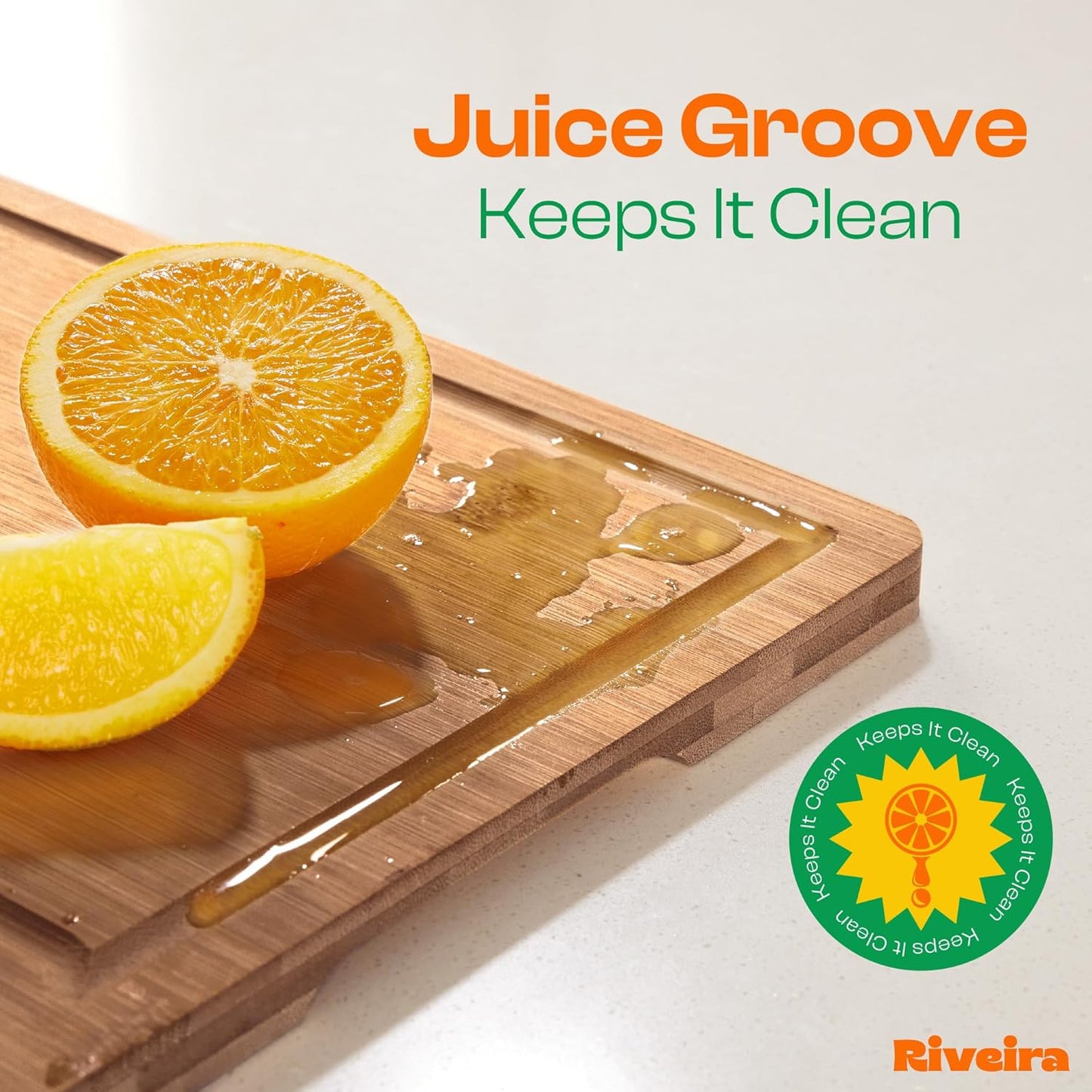 Riveira Brown Bamboo Wood Cutting Board – Versatile And Durable: Set Of 3 Pcs Rectangular Wooden Cutting Board – Natural Wooden Cutting Boards For Kitchen Set – Complete Bamboo Wooden Chopping Board