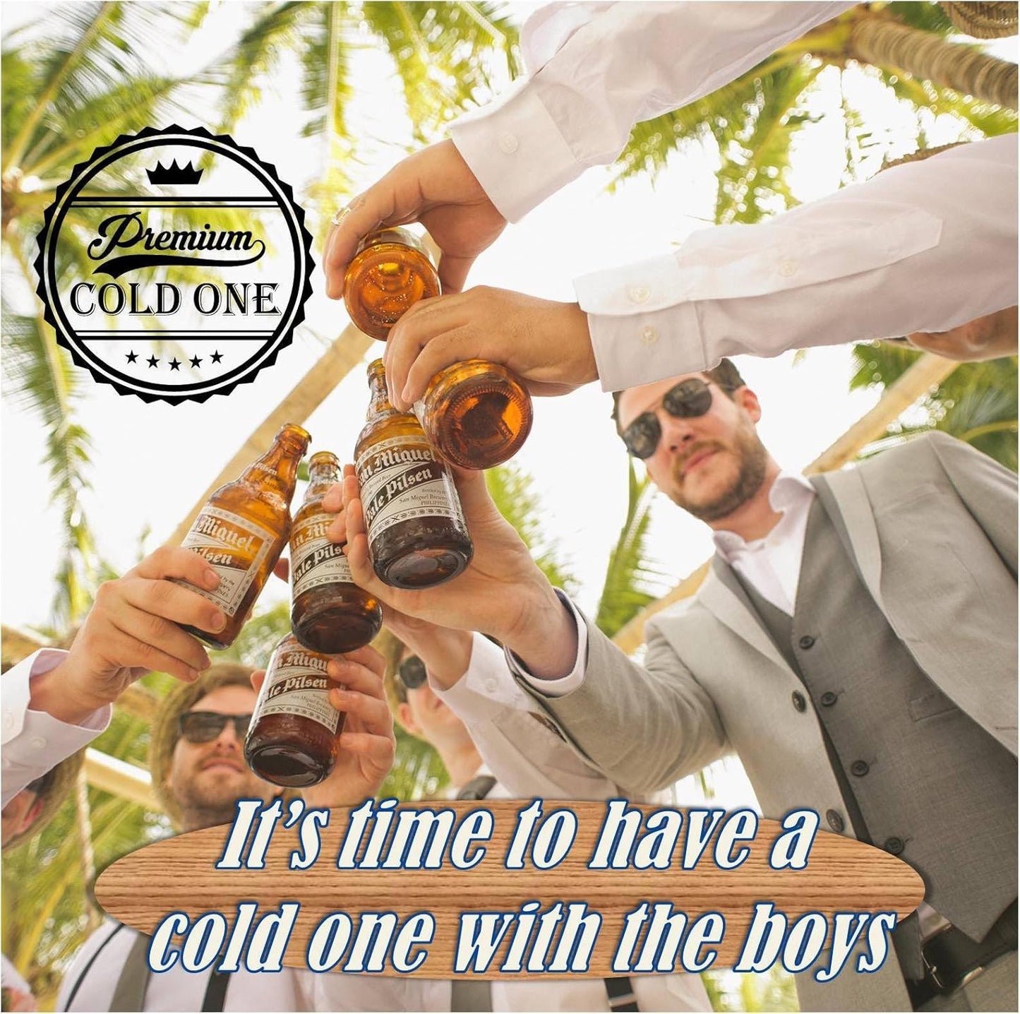 Bartender Bottle Openers, Beer Bottle Openers, Speed Openers 3 Pack by Premium Cold One. Professional Grade: Rubber Coated, Stainless Steel. Large, 7 inch