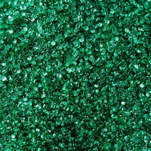 Kasvan Sanding Sugar Sprinkles - Edible Sugar Crystals, Baking Cake Decorations, Ice Cream Toppings cupcake Decorating, Wedding Party Chirstmas Supplies, 85g/3.2oz (Dark Green)