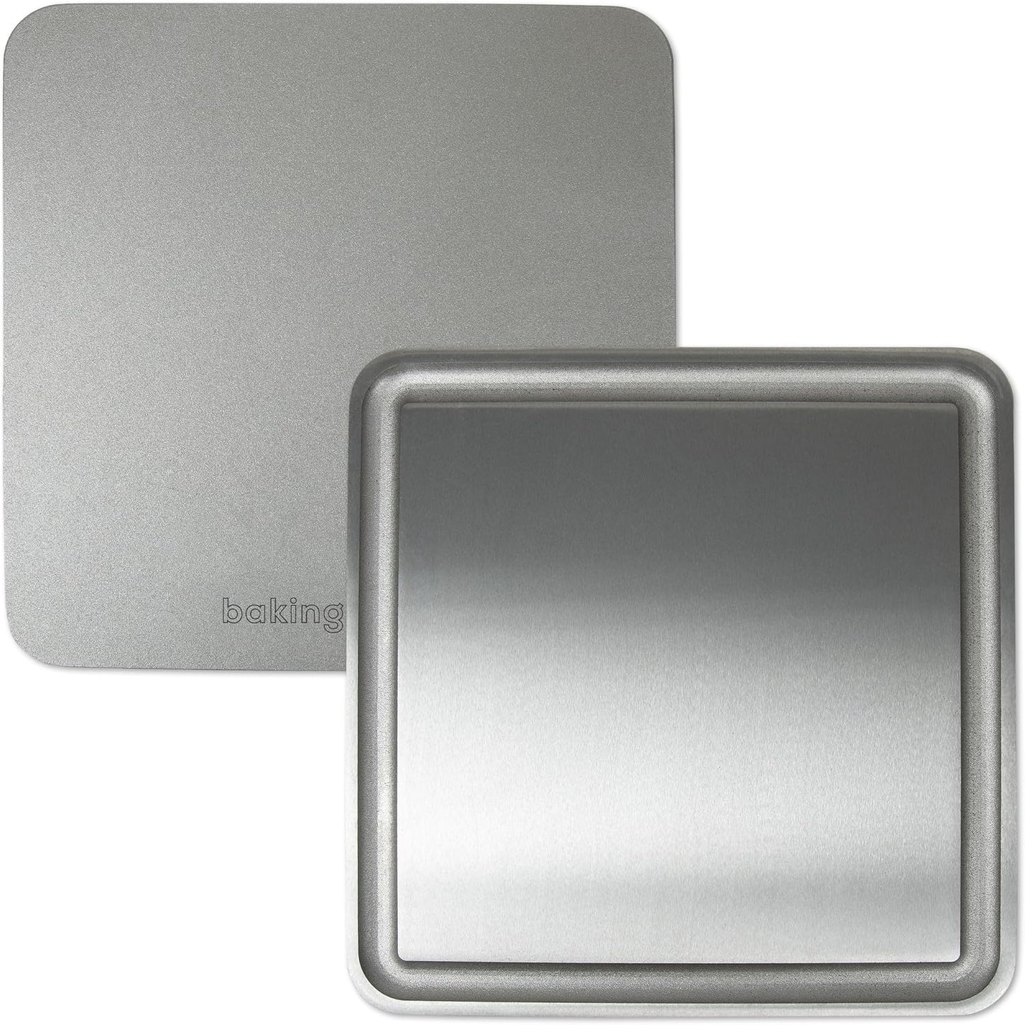 Baking Steel Mini Griddle (11.5"x11.5"x3/8") - Flat Top Griddle for Stovetope, Grill, and Oven Use - Pre-Seasoned, Naturally Non-Stick Surface & Crack-Proof