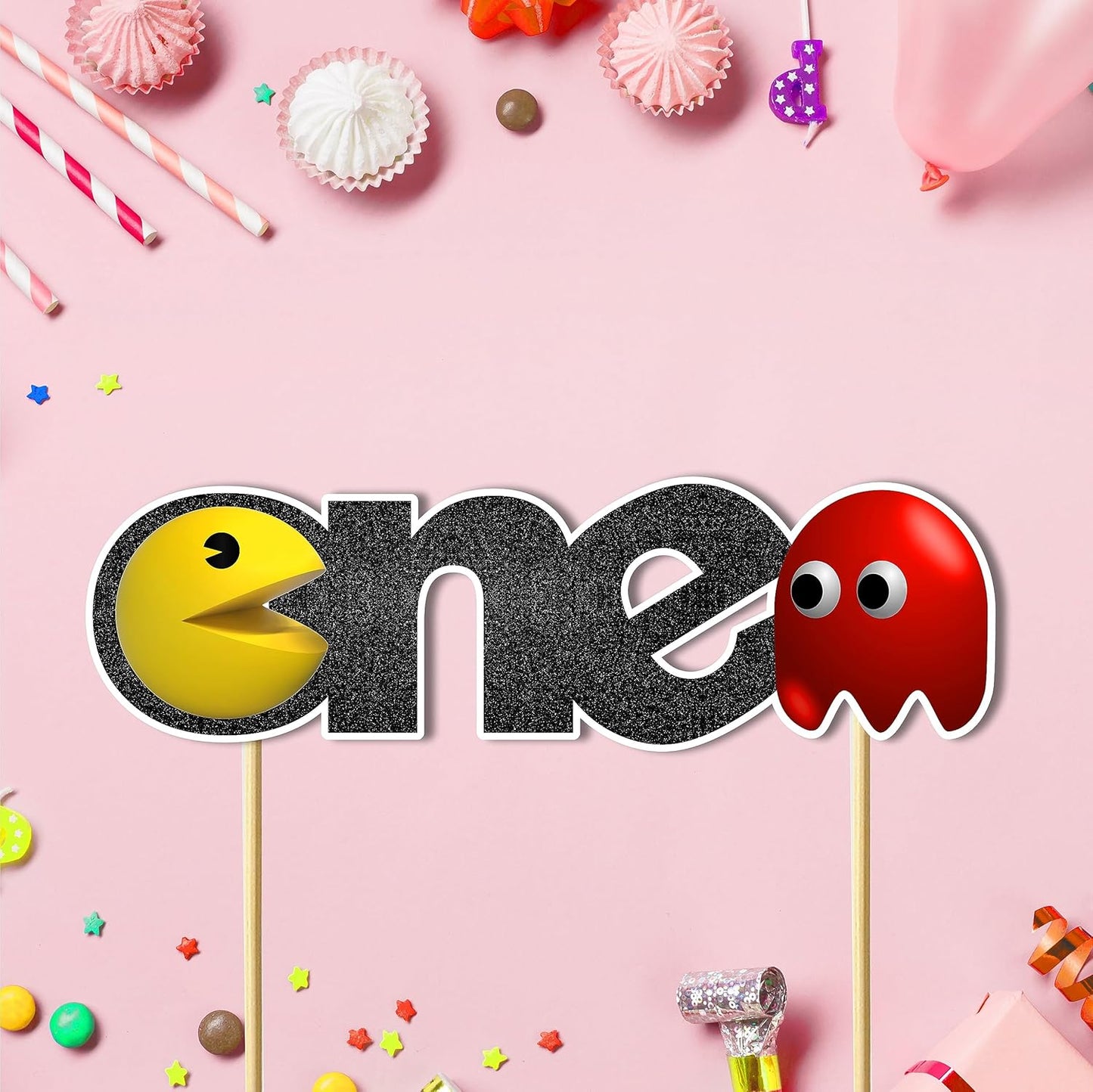 Seyal® Pacmn Ghost One Cake Topper