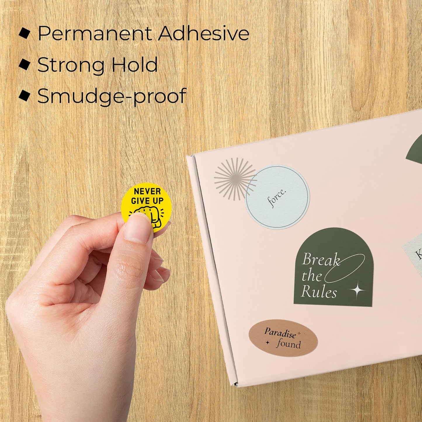 Perco Yellow 1-Inch Perforated Circle Dot Thermal Sticker Labels — 735 Stickers/Roll, Direct Thermal Printer Compatible—with Permanent Adhesive for Color Coding, Garage Sales, Crafts—Made in USA