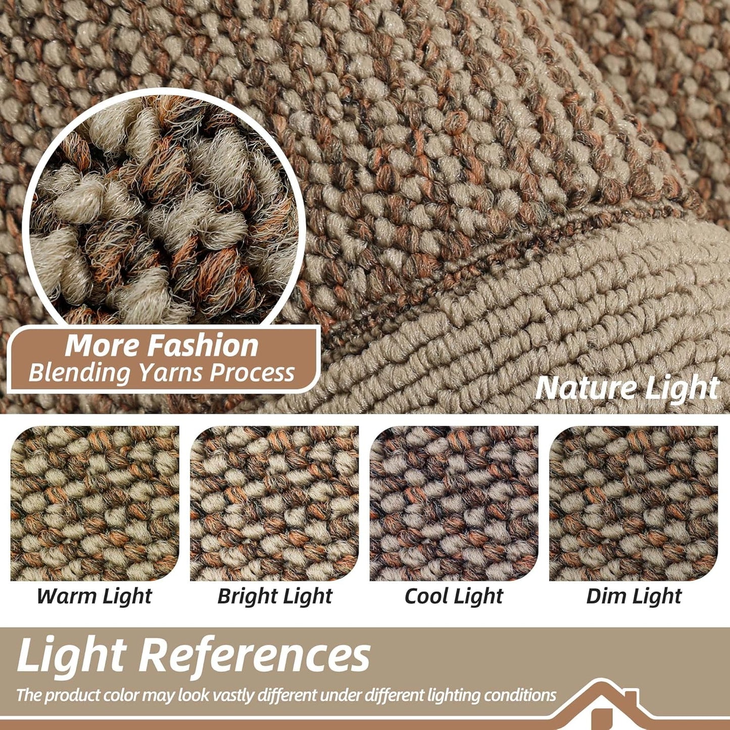 BEQHAUSE Indoor Door Mat 24" x 60", Dirt Trapper Door Mats Non-Slip Entryway Rugs Washable, Resist Dirt Absorbent Welcome Mat, Low Profile Floor Mats for Front Back Door and Entryway, Taupe