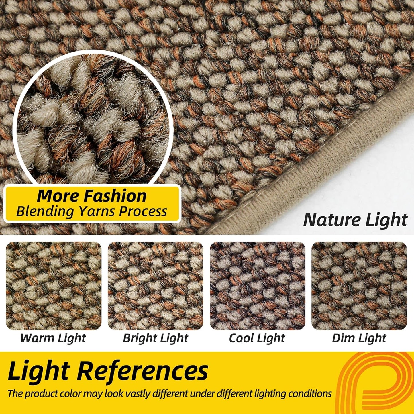 JSEI Dirt Trapper Door Mat 24"x36" Non-Slip Washable Entrance Mat, Dog Doormats, Absorbent & Fade-Resistant Floor Mats, Low Profile Welcome Mats for Entryway, Front Door, and Inside Entrance, Beige