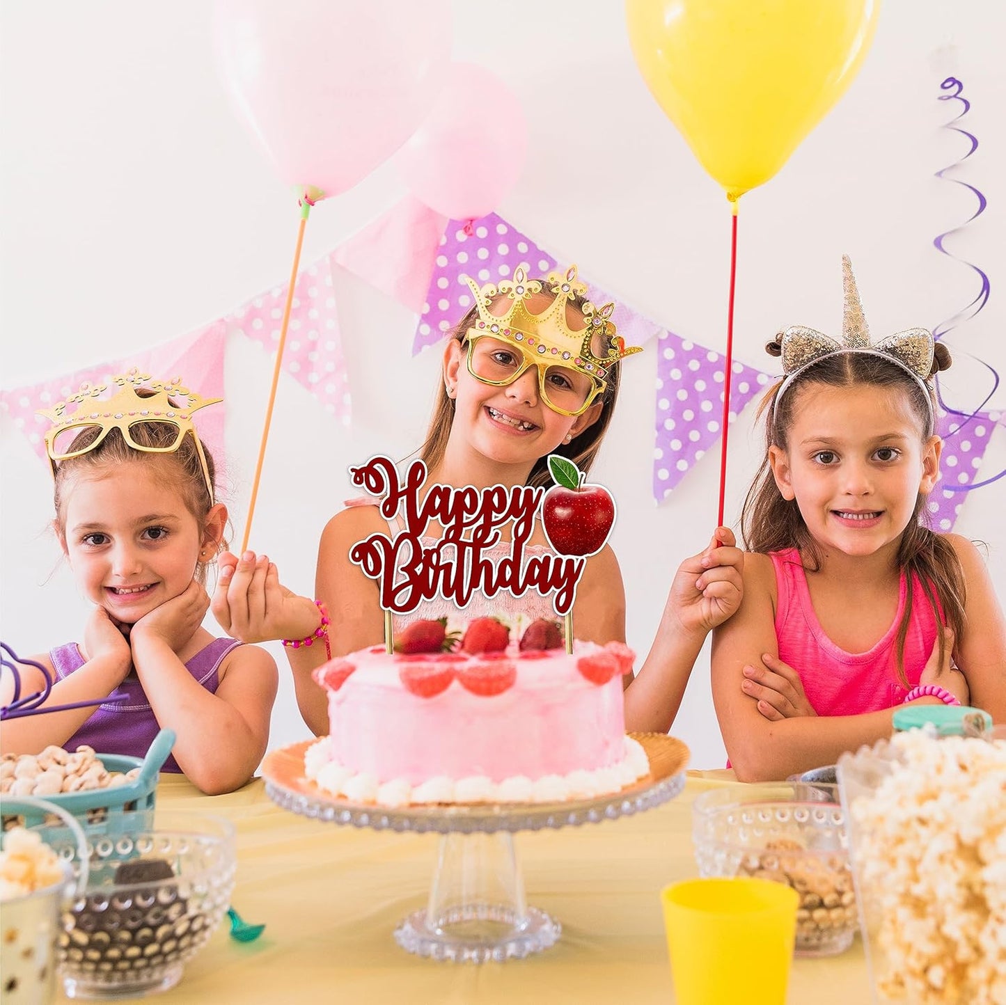 Seyal® Apple Happy Birthday Cake Topper