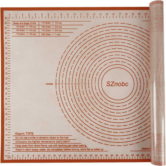 Non-slip Silicone Pastry Mat 36''By 24'' Nonstick Baking Mats Extra Large Counter Mat for Dough Rolling, Pastry, Pie Crust, Fondant, Cookies, Bread, Pasta, Pizza Mat