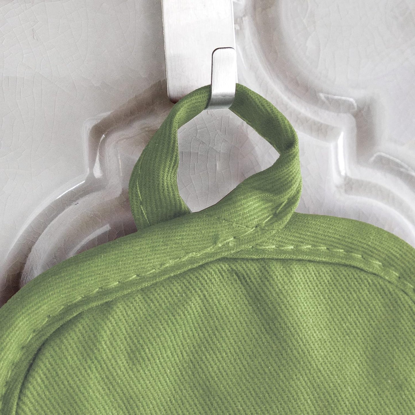 Ritz Premium Pot Holders & Heating Pads (4-Pack), 8.5" x 5.5", Heat Resistant, 100% Cotton Terry-Looped Pocket, for Kitchen and Barbeque, Cactus Green