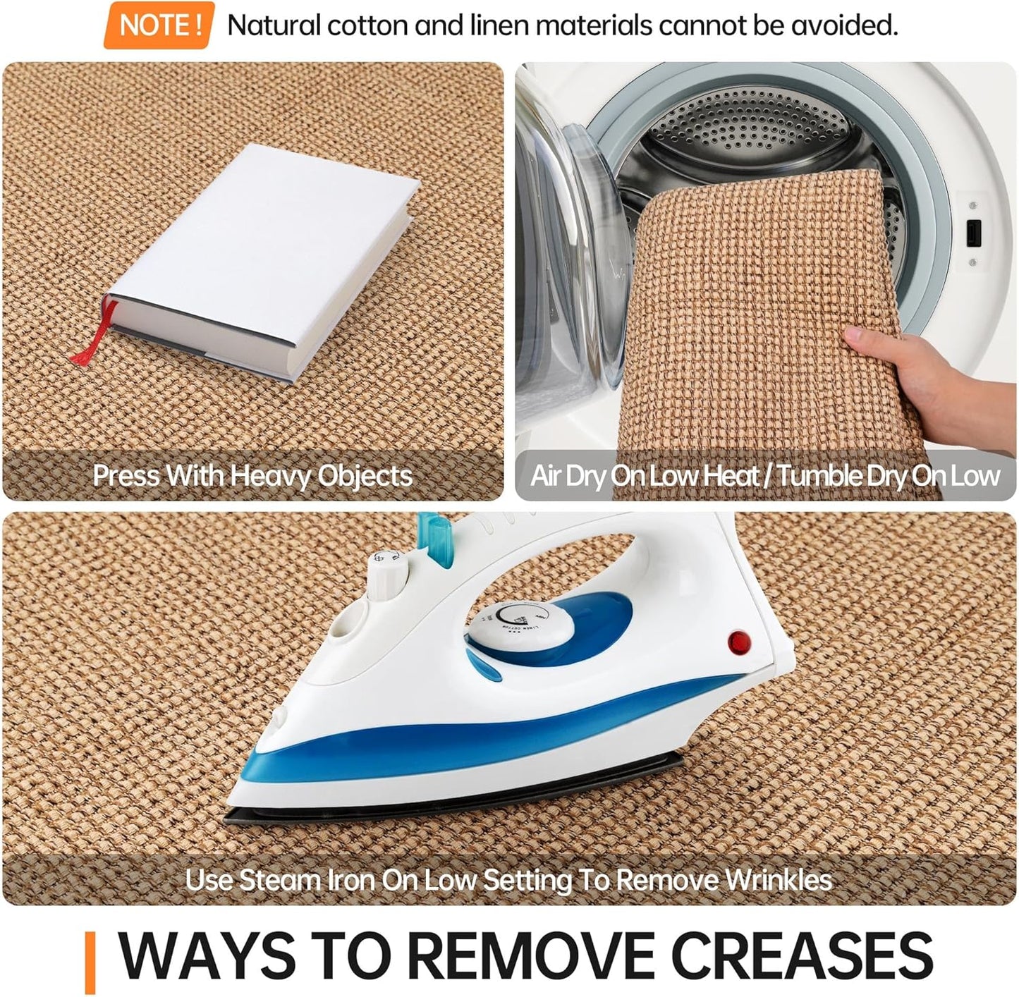 Kitchen Rugs and Mats Non Skid Washable [2PCS] (17.3" x 30"+ 17.3" x 72"), Absorbent Kitchen Floor Mats, Boho Cotton Kitchen Runner Rugs Comfort Standing Mat for Sink Hallway Laundry