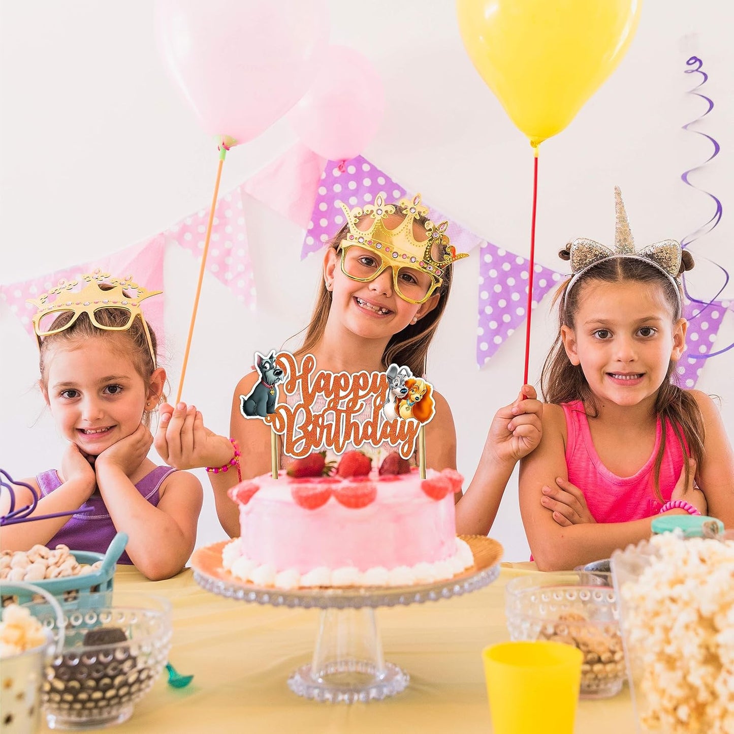 Seyal® Lady and the Trmp Happy Birthday Cake Topper