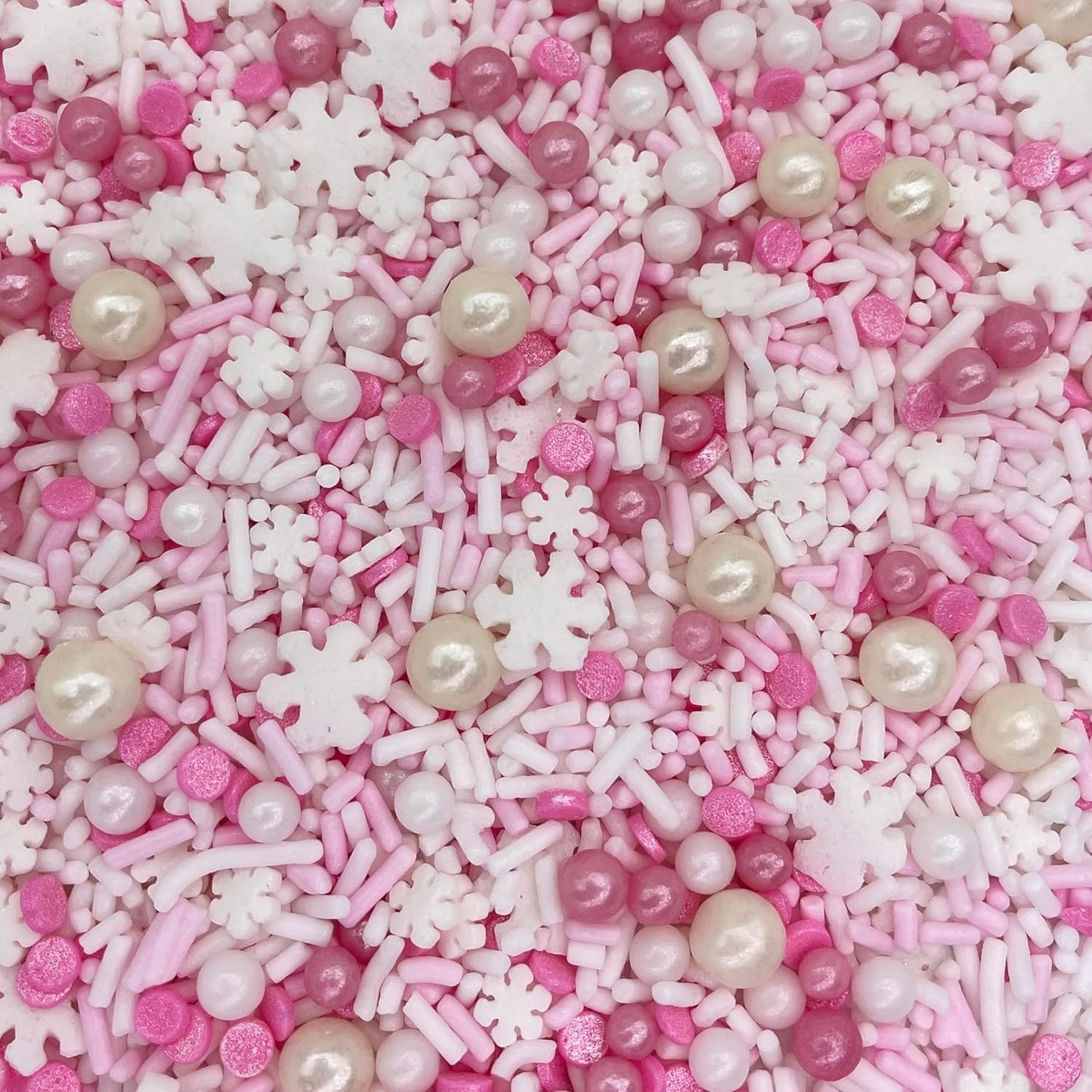 Sprinkles | Frozen in Sugar Sprinkle Mix | Blue Sprinkles | Confetti Sprinkles | Metallic Sprinkles | Snowflake Sprinkles | Cake Sprinkles (Pink)