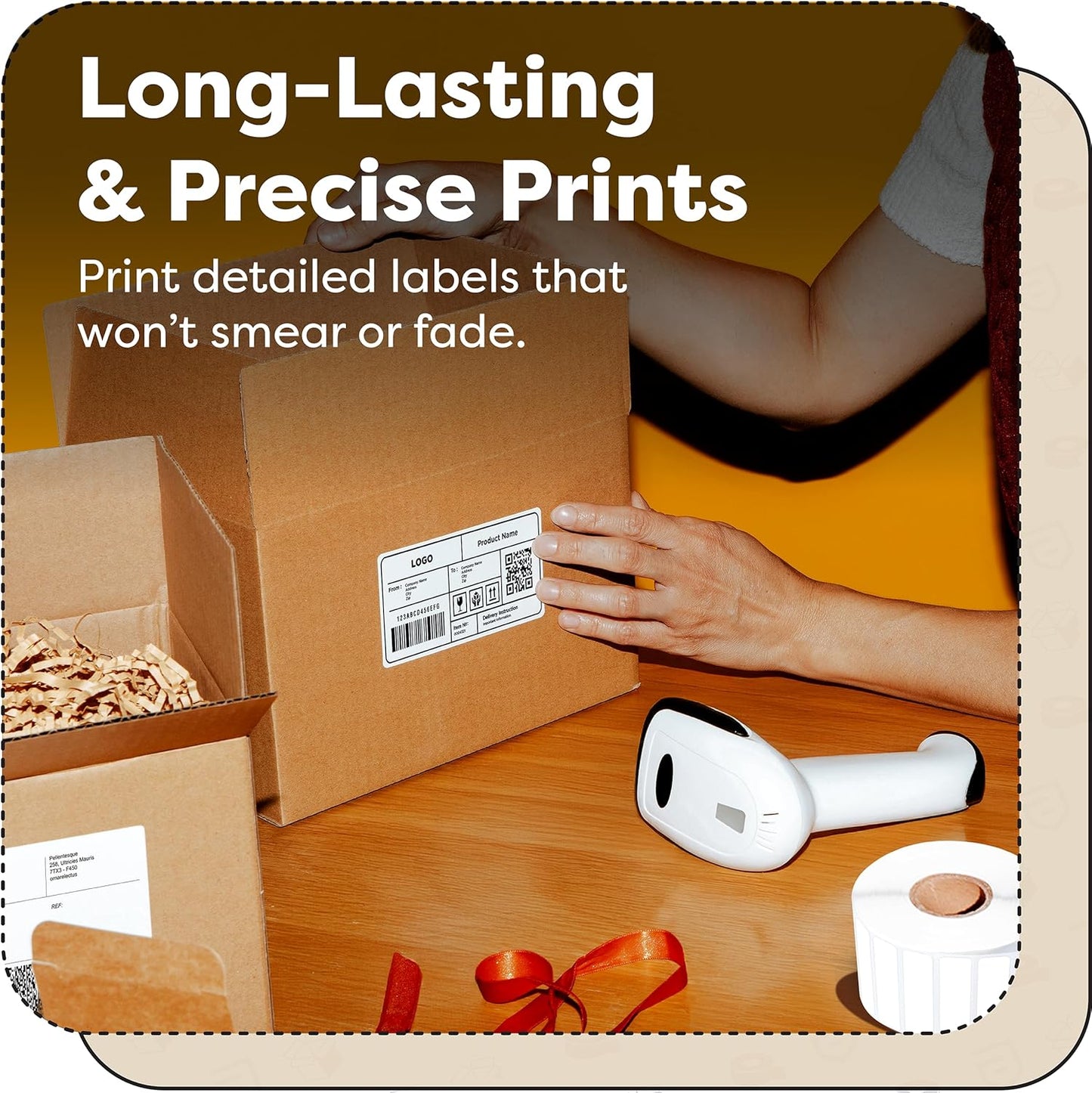 Aegis Adhesives - 4” X 1” Direct Thermal Labels for Barcodes, Address, Perforated & Compatible with Rollo, Zebra, & Other Desktop Label Printers (10 Rolls, 1300/Roll)