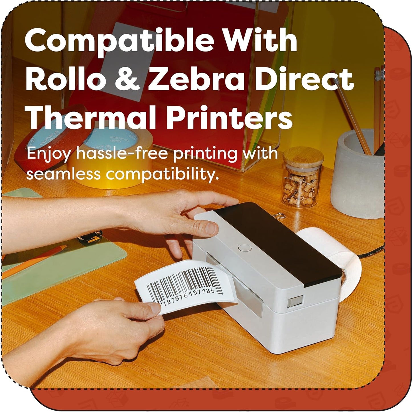 Aegis Adhesives - 1.5" X 0.5" Direct Thermal Labels, Perforated & Compatible with Zebra Desktop Printers - NOT Rollo Compatible (12 Rolls, 2350/Roll)