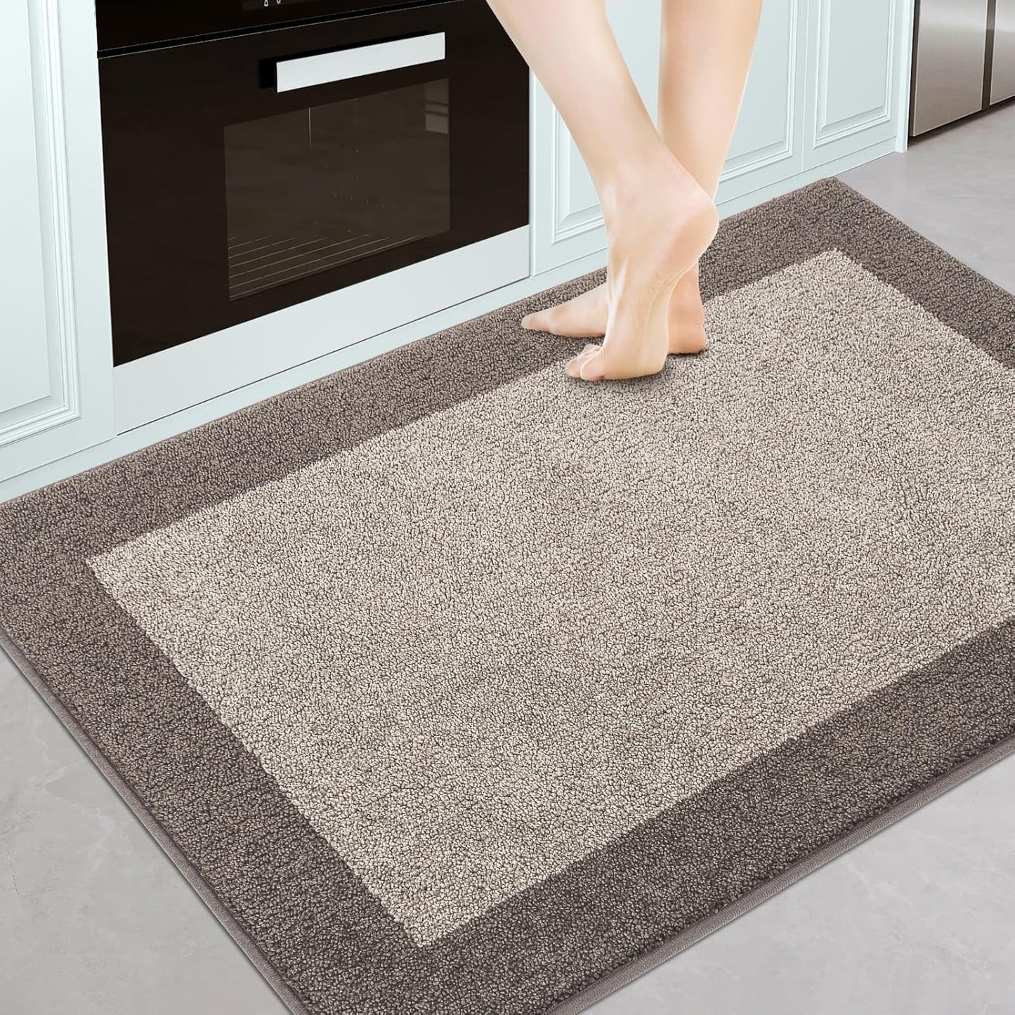 Machine Washable Kitchen Rug 32" x 48", Non Slip Indoor Door Rug, Absorbent Entrance Runner Rug for Bedroom, Hallway, Bathroom, Floor