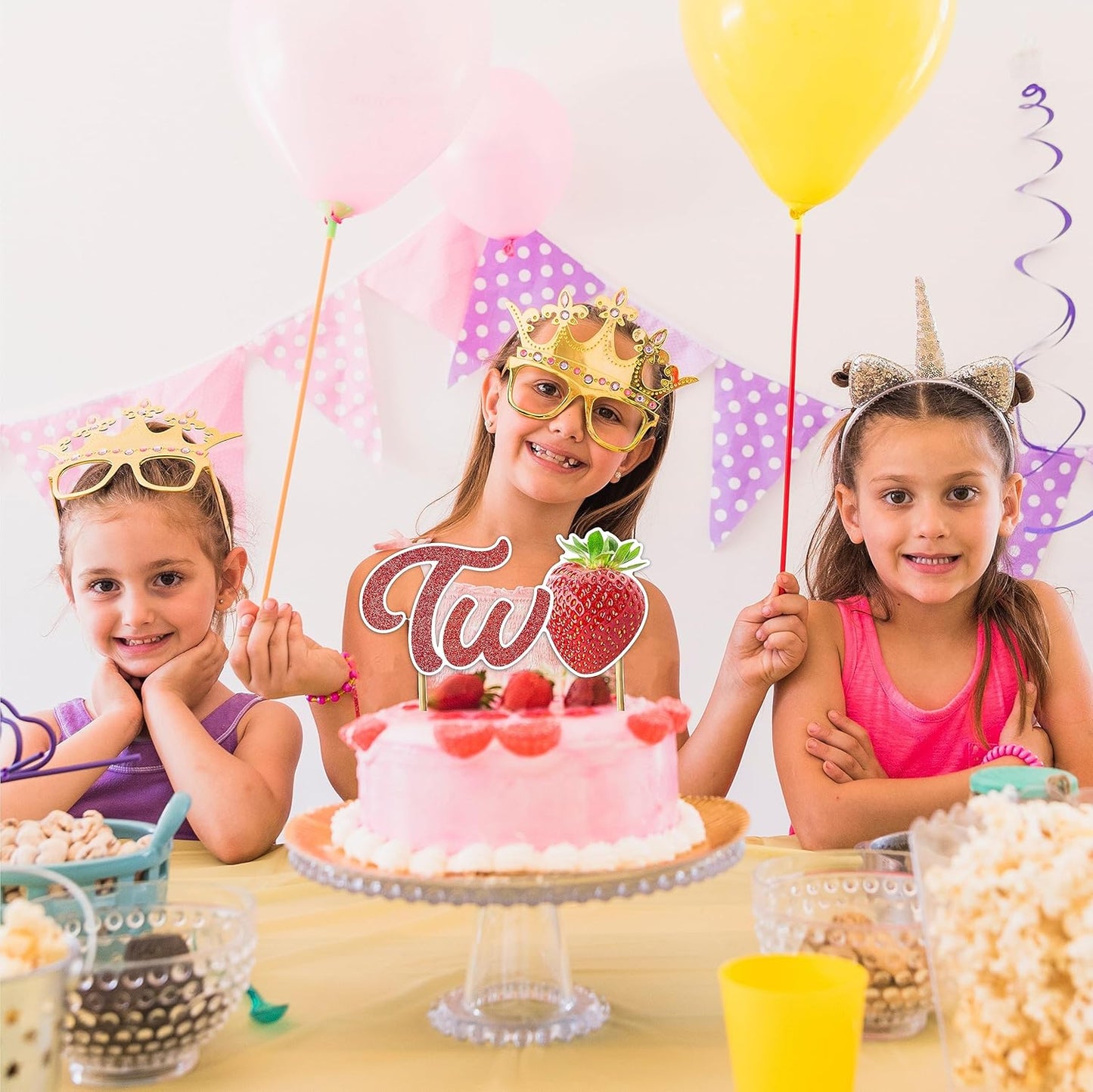 Seyal® Real Strawberry Two Cake Topper