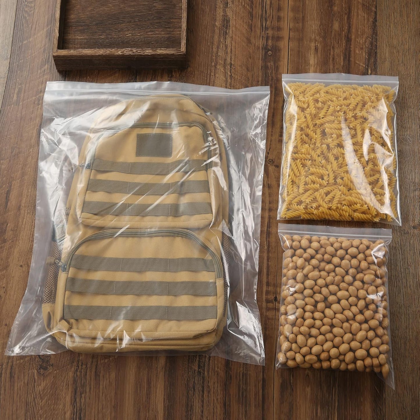 18" x 23" Large Clear Zip Storage Plasic Bags 5 Gallon Reclosable P Bags With Zipper Thick 3Mil for Product Storage, Freezer Bag-30 Count