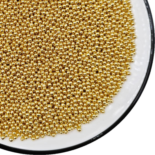 Gold Pearl Sugar Sprinkles 4.23 oz, 2mm Nonpareils Candy Pearls Ideal for Baking,Cake and Cupcake Toppers,Cookie Decoration,Ice Cream Topping,Wedding Shower Valentines Halloween Christmas